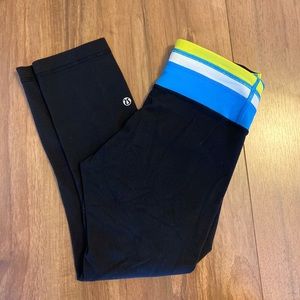 Lululemon Wunder Under 21” crops size 4